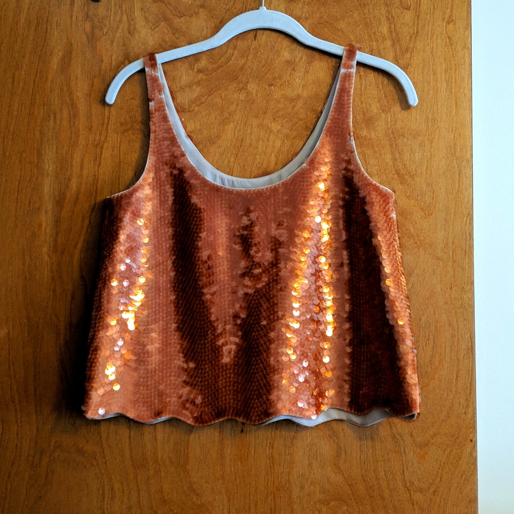 BCBG sequin top